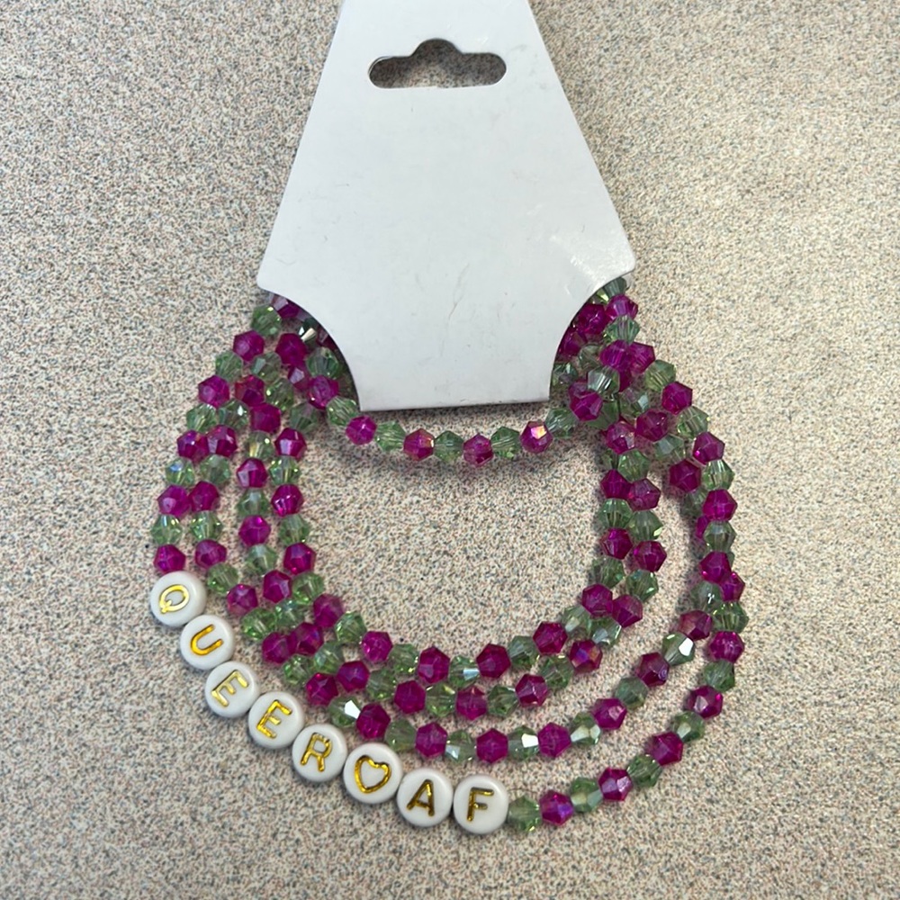 Pride Queer❤️AF Pink and Light Green